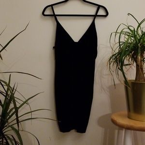 American Apparel black velvet dress
